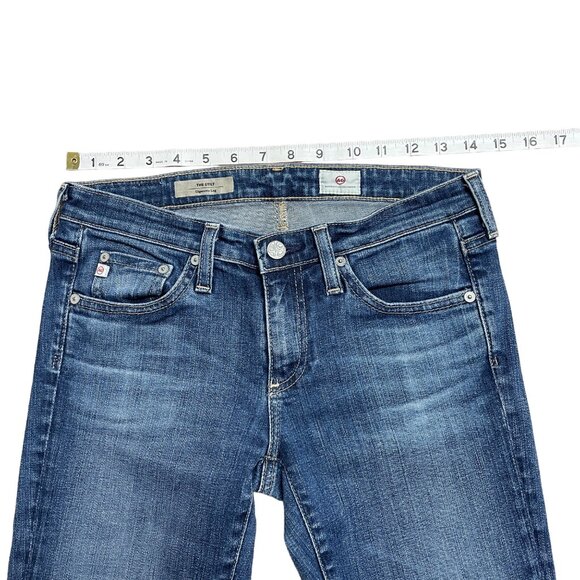 ADRIANO GOLDSCHMIED JEANS THE STILT CIGARETTE LEG ANKLE SKINNY WOMENS 26 BLUE - Picture 9 of 11